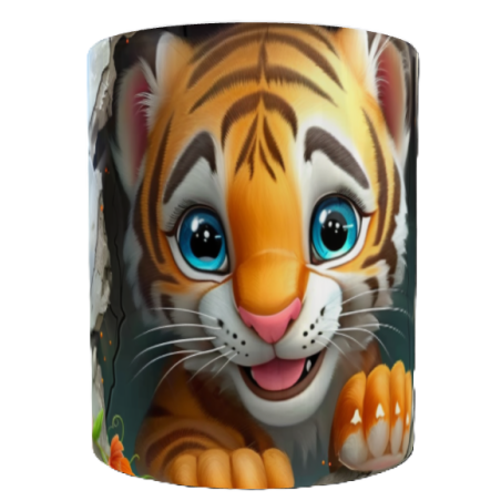 Mug bébé tigre personnalisable