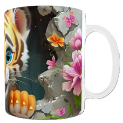 Mug bébé tigre personnalisable