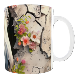 Mug cheval blanc personnalisable