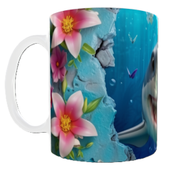 Mug requin personnalisable