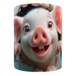 Mug cochon personnalisable