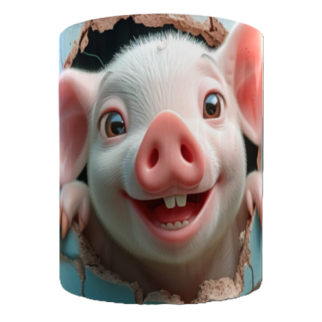 Mug cochon personnalisable