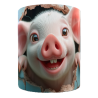 Mug cochon personnalisable