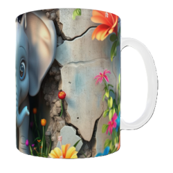 Mug  éléphant personnalisable