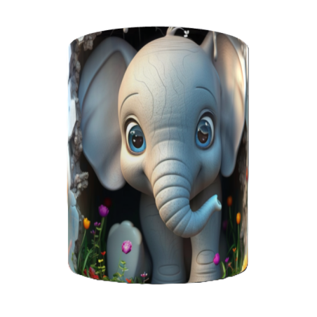Mug  éléphant personnalisable