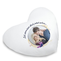 coussin coeur personnalisable
