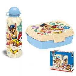 Coffret sandwich Paw Patrol avec bouteille en aluminium