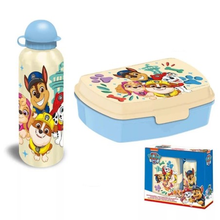 Coffret sandwich Paw Patrol avec bouteille en aluminium