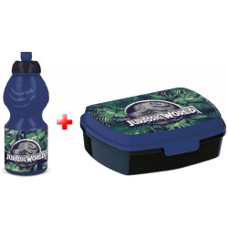 bouteille d'eau et boîte à sandwich Jurassic World
