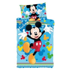 Parure de lit pour enfant Disney Mickey Joyful 100×135 cm, 40×60 cm