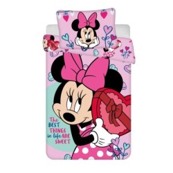 Parure de lit pour enfant Disney Minnie 100×135 cm, 40×60 cm