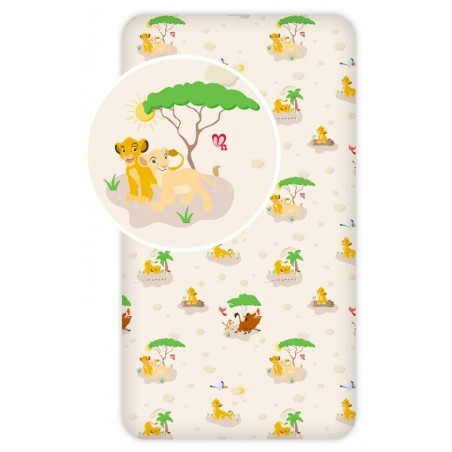 Drap-housse Arbres Disney Le Roi Lion 90x200 c