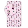 Drap housse élastique Disney Minnie Flowers 90x200 cm