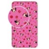 Drap housse Disney Minnie  coeurs 90x200 cm