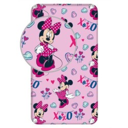 Drap housse Disney Minnie XoXo 90x200 cm